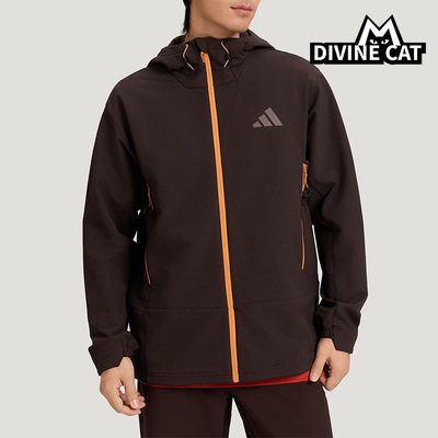 Adidas/阿迪达斯正品2025冬季款男士日常连帽保暖印花外套KQ5549