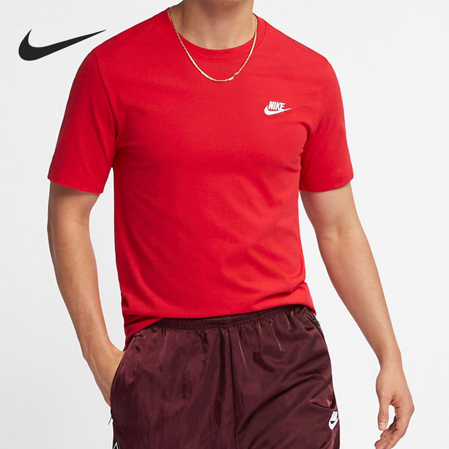 Nike/耐克正品夏季新款男士宽松透气圆领短袖T恤AR4999-657