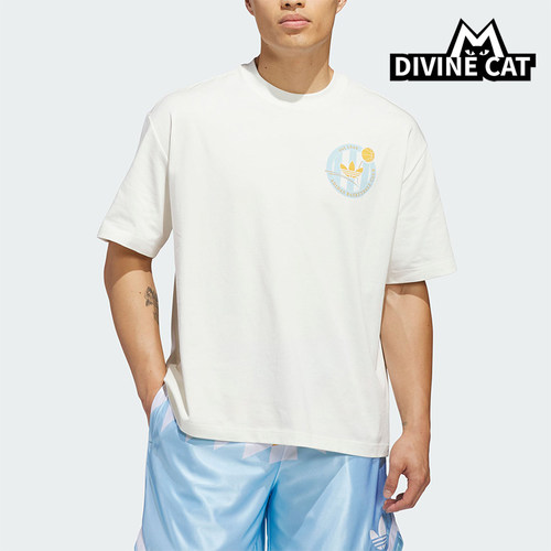 Adidas/阿迪达斯正品三叶草男士经典圆领轻盈篮球风短袖T恤KD3613