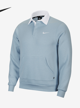 Nike/耐克正品秋冬新款男士休闲衬衣翻领加绒卫衣CN5675-440