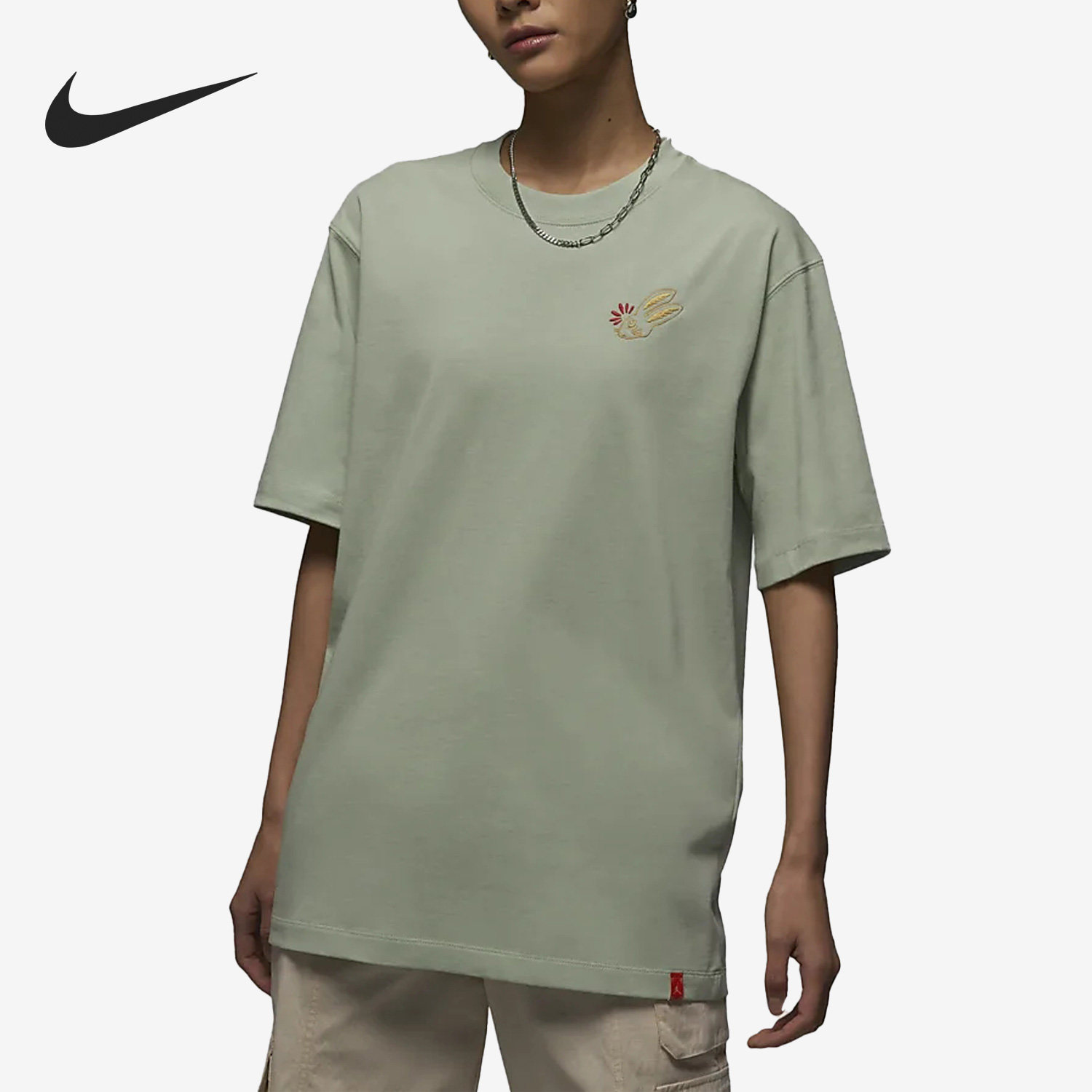 Nike/耐克正品Air Jordan女子运动休闲透气短袖T恤FD1439-343