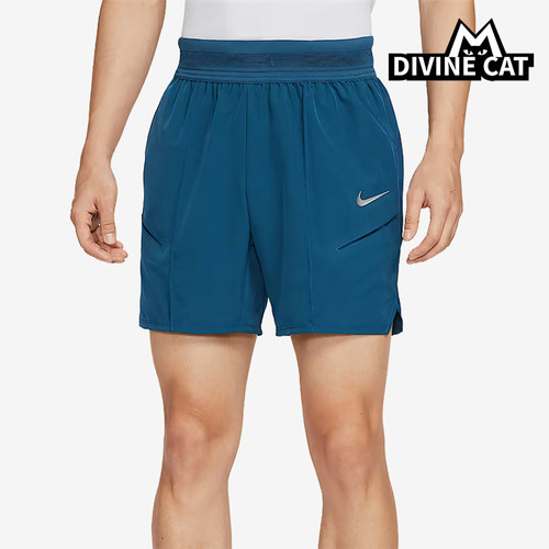 Nike/耐克正品Dri-Fit男士系带弹性经典透气网球短裤HM6741-415
