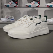 新款 男子复古经典 耐磨防滑休闲运动百搭板鞋 李宁正品 AGCT147