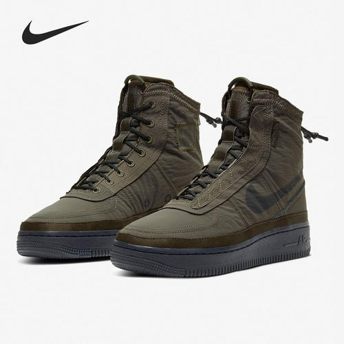 Nike/耐克正品 AIR FORCE 1 女子防水尼龙机能高帮板鞋BQ6096