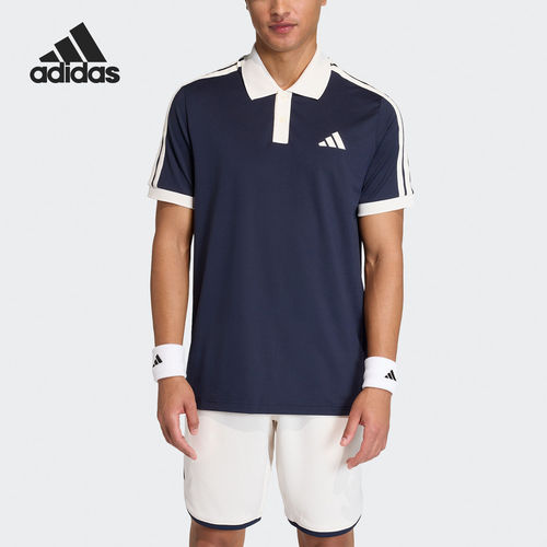 Adidas/阿迪达斯正品夏季男士网球针织运动短袖POLO衫KA5899