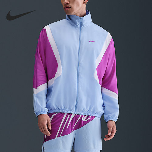 Nike/耐克正品2025夏季款男士梭织拼接宽松外套FZ0249-468