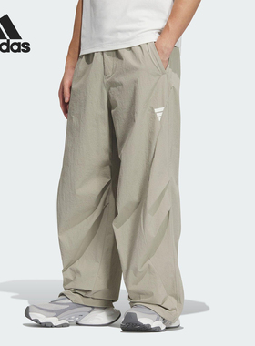 Adidas/阿迪达斯正品2025新款男士户外宽松休闲长裤KB4616