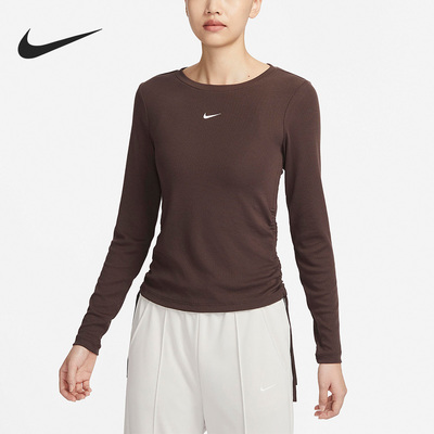 Nike/耐克正品新款秋季女子训练跑步长袖圆领套头T恤FB8718
