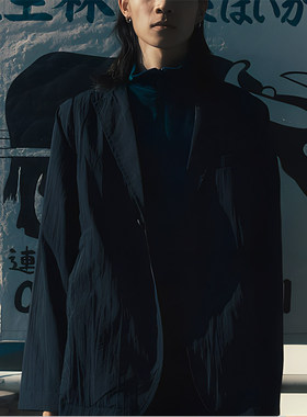 Puma/彪马正品男女蓝色单排扣西装风格休闲西装外套623671-16