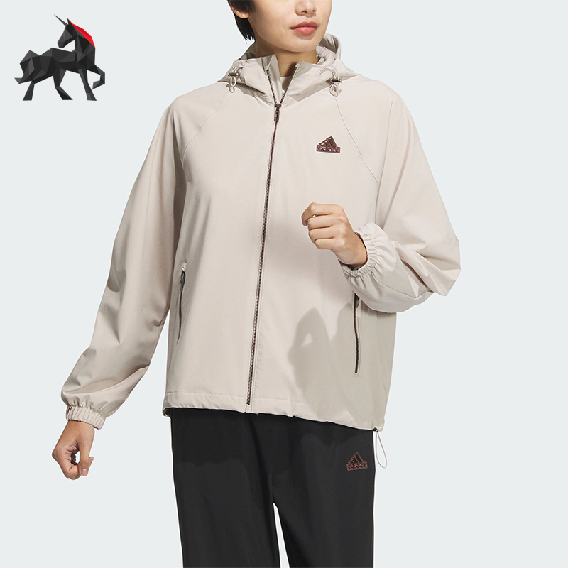 阿迪达斯女士运动宽松外套