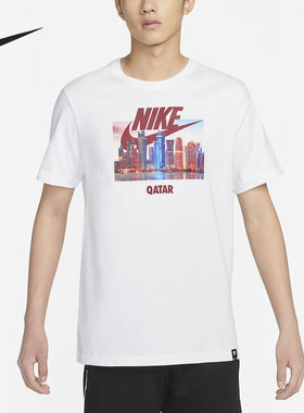 Nike/耐克正品新款男士印花圆领透气休闲运动T恤DX4170-100