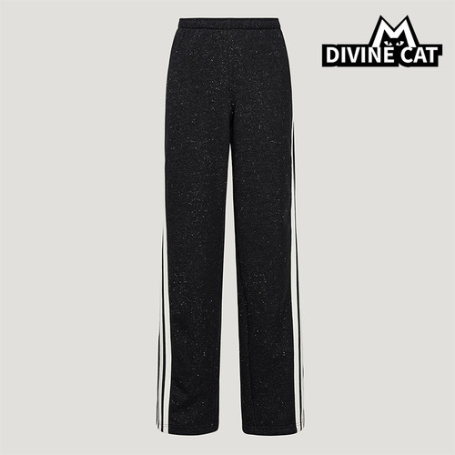 Adidas/阿迪达斯正品DCE KN PNT女士系带条纹运动针织长裤KX8907