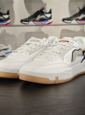 李宁正品COMMON 80S男子轻盈舒适回弹防滑运动休闲鞋AGCU055-2