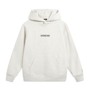 AWDV731 简约运动训练连帽卫衣套头衫 李宁正品 韦德系列男子时尚