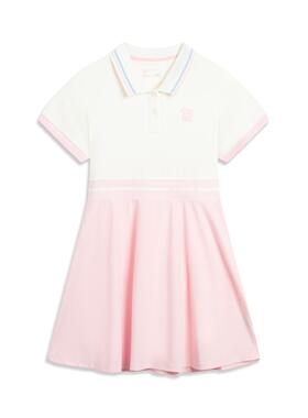 李宁正品夏季新款女大童运动生活系列冰感防晒汗连衣裙YSKU120