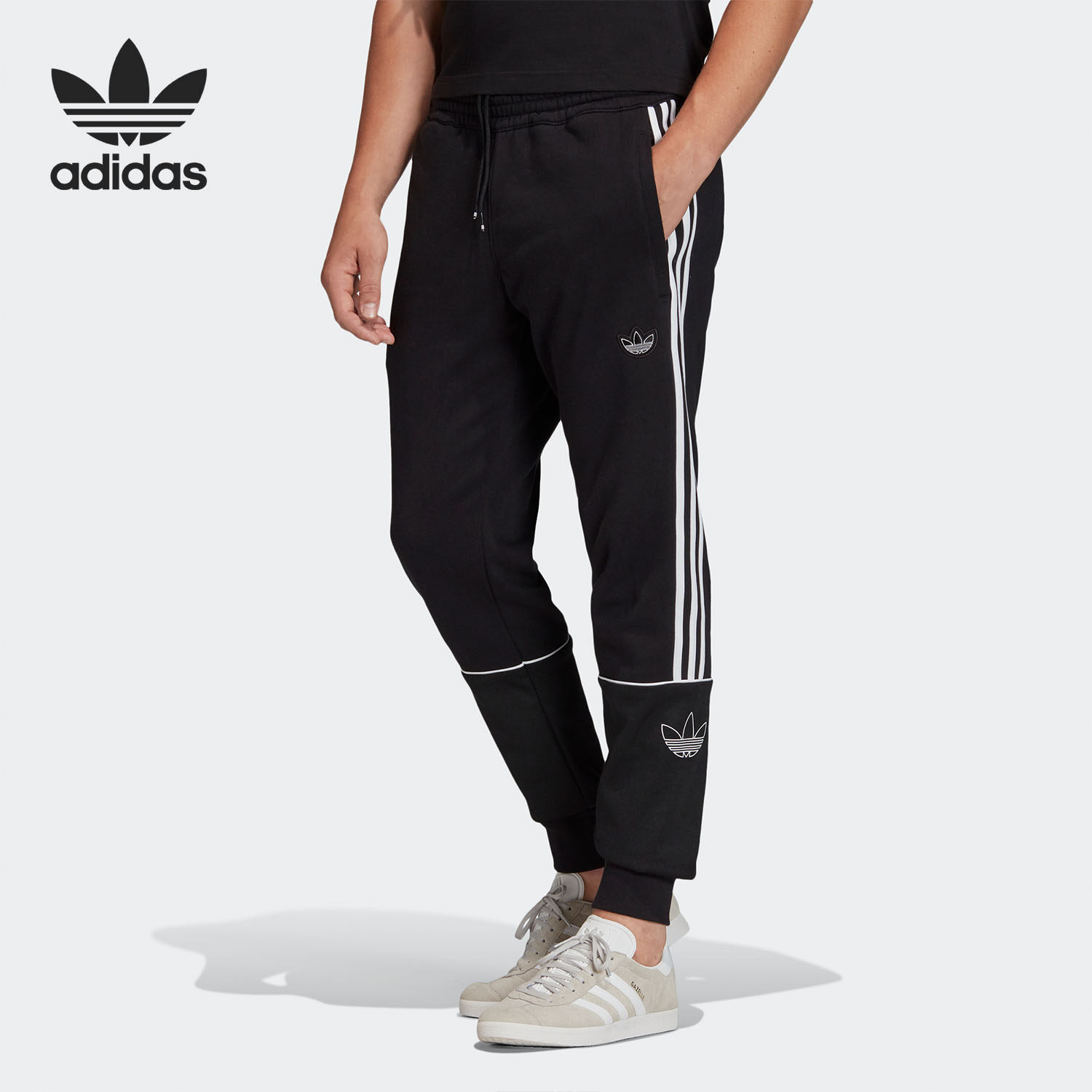 Adidas/阿迪达斯正品 OUTLINE SP FT 三叶草男子运动裤FM3912