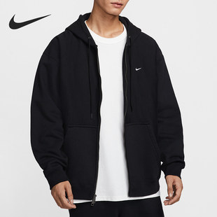 拉链开襟加绒夹克HV1085 Nike Swoosh男士 Solo 010 耐克正品