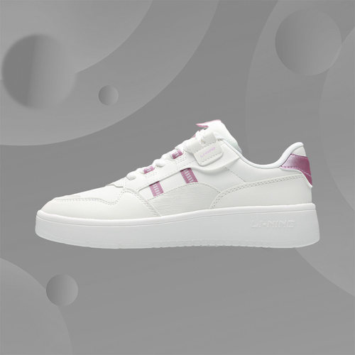 李宁女鞋冬季女子经典休闲鞋耐磨防滑运动鞋时尚百搭板鞋 AGCQ234