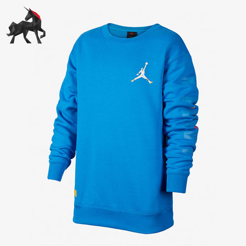 Nike/耐克正品Air Jordan大童运动宽松圆领卫衣FD9364-435