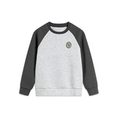 李宁正品 撞色高弹舒适休闲套头卫衣YWDU069 2025新款 儿童时尚