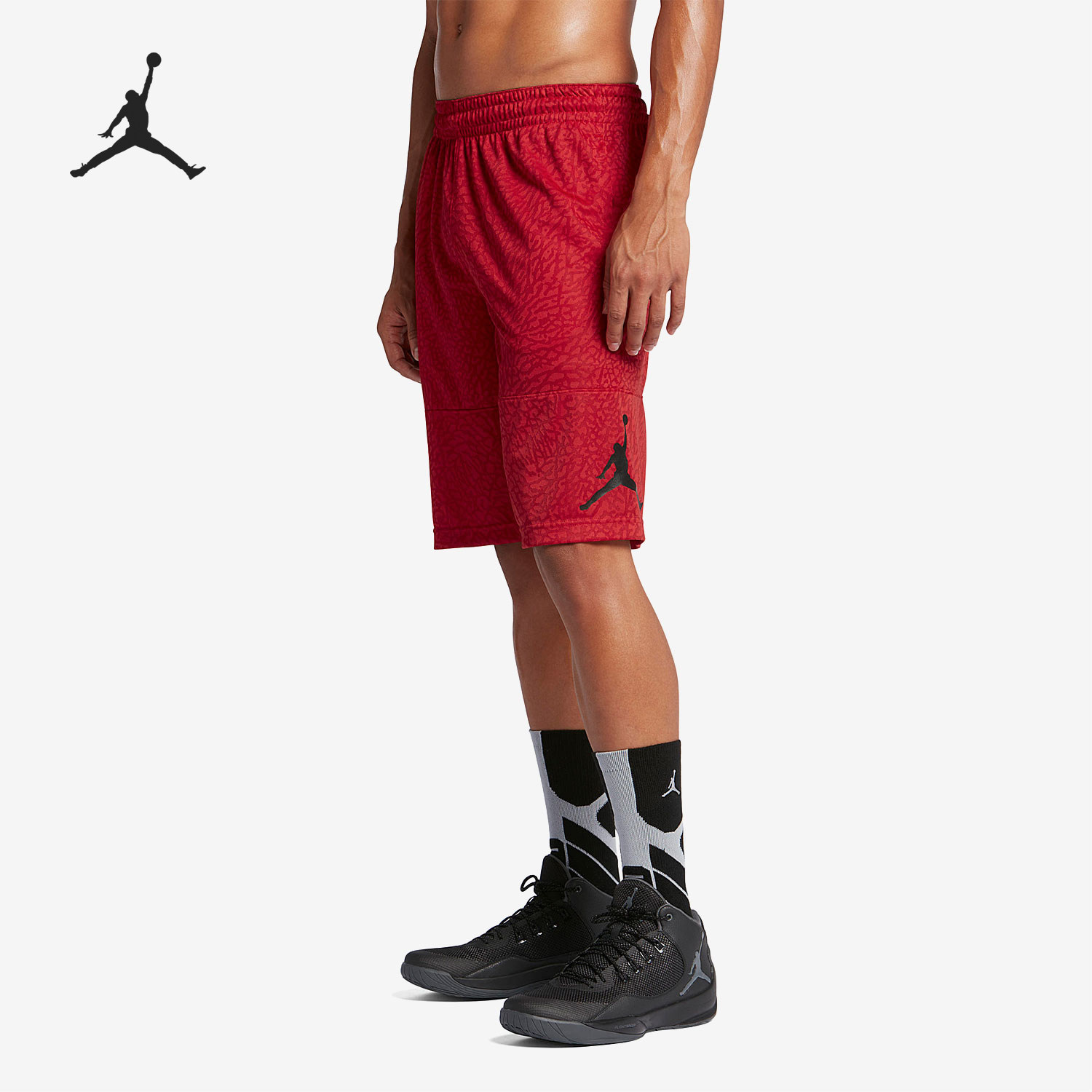 Nike/耐克正品JORDAN男士爆裂纹篮球运动训练短裤831373-687
