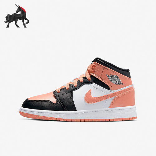 Nike/耐克正品Air Jordan 1 Mid (GS) 大童休闲运动鞋DM9077-108