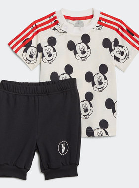 Adidas/阿迪达斯正品夏季婴童男女休闲短袖套装GT9474