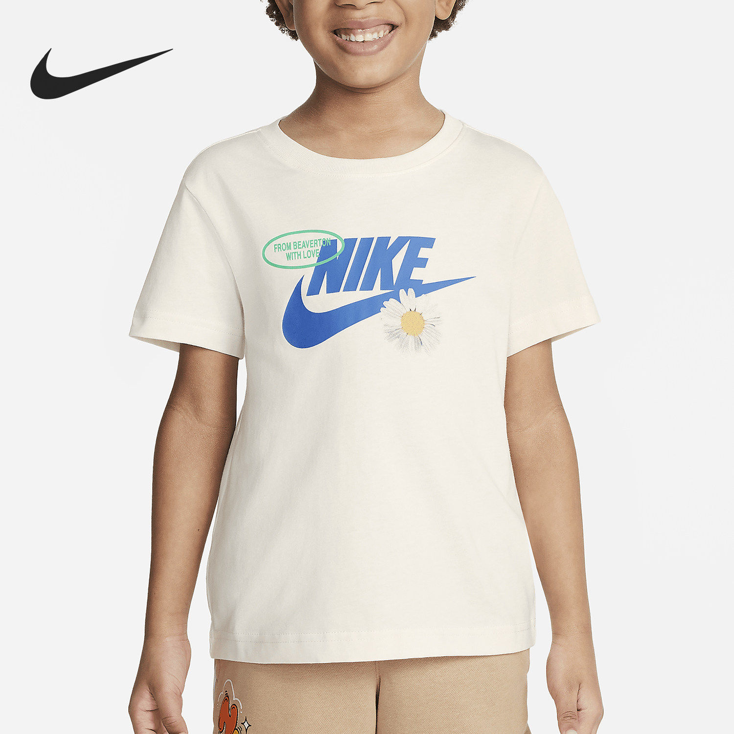 Nike/耐克正品From Beaverton小童圆领针织短袖T恤HM9283-133