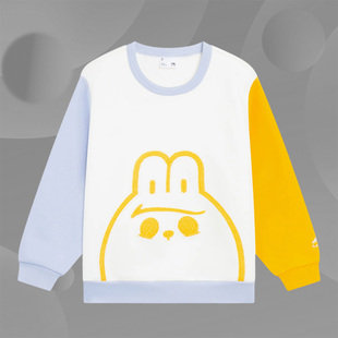 女小童加绒运动套头休闲长袖 新款 圆领卫衣YWDS344 李宁正品 Lining