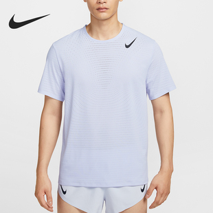 Nike/耐克正品Dri-FIT 男士透气网眼跑步训练短袖HJ3378-057