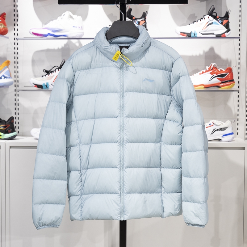李宁正品男子轻薄舒适羽绒服