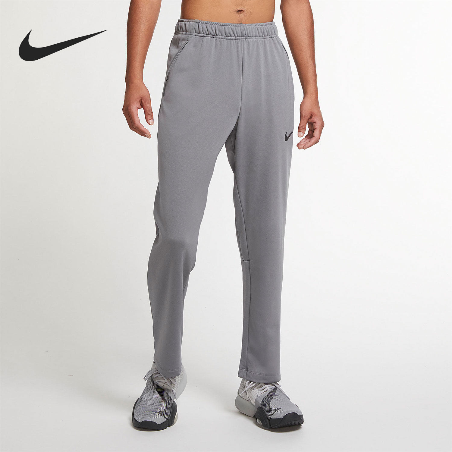 Nike/耐克正品男子跑步时尚加绒训练运动针织长裤 CU4950-084