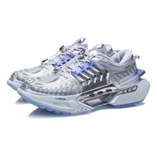 国潮鞋 子 酷动城正品 鞋 AGLR244 时尚 中国李宁玄空液态银男女情侣鞋