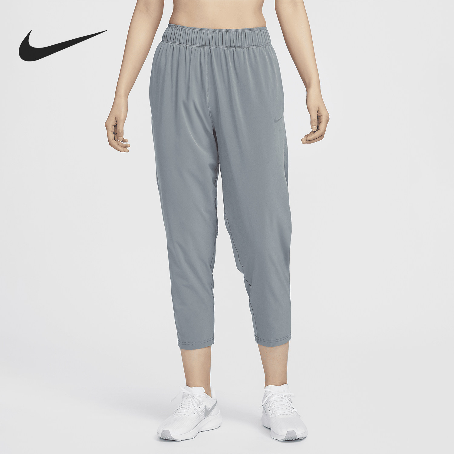 Nike/耐克正品 Dri-FIT Fast 女士中腰跑步九分裤FB7030-084