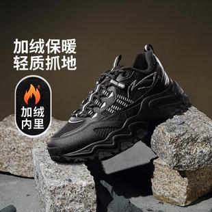 AGLV167 LOW男子反光加绒保暖低帮运动休闲鞋 李宁正品 山行WNTR