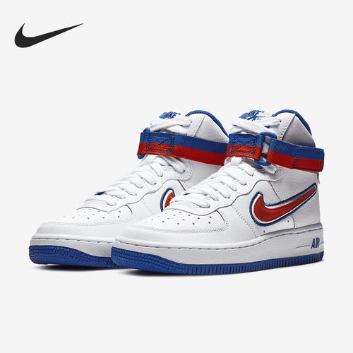 Nike/耐克正品Air Force 1 GS女子大童高帮板鞋AV3804-100