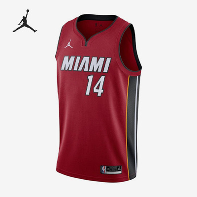 Nike/耐克正品希罗热火队14号男子运动球衣背心CV9483-608