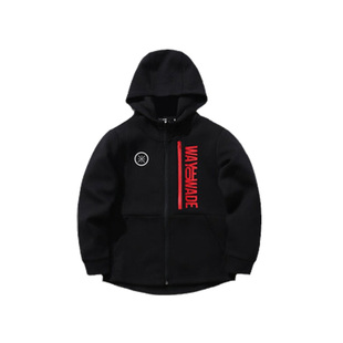 李宁童装 秋新款拉锁外套 男童运动针织开衫带帽卫衣YWDP111