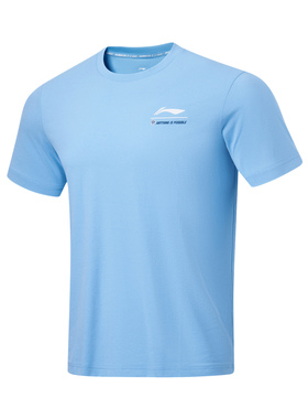 Lining/李宁正品羽毛球系列男女同款运动舒适透气短袖T恤AHST353