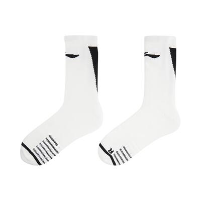 李宁正品CBA篮球系列男女同款吸汗运动篮球中长袜一双装AWLV007