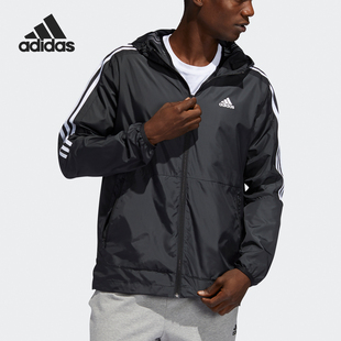运动休闲防风连帽外套FT2835 2025男士 Adidas 阿迪达斯正品