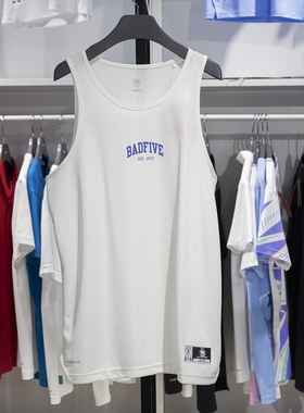 李宁正品反伍BADFIVE男子速干透气圆领运动无袖背心AVST031-10