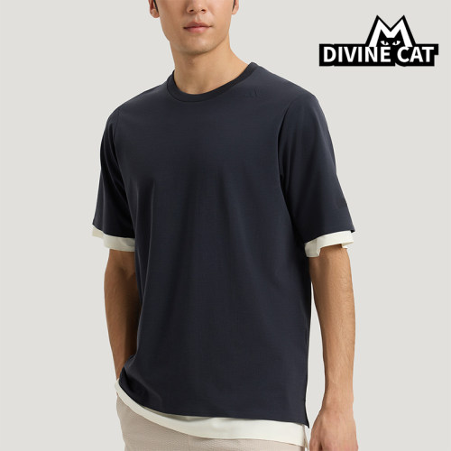 Adidas/阿迪达斯正品COTTON T-SHIRT男士简约日常短袖T恤KG0823