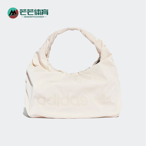 Adidas/阿迪达斯正品三叶草女士褶皱缎面腋下云朵包HK0158