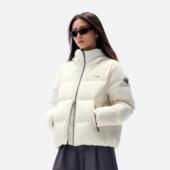 连帽保暖羽绒服AYMV398 女子防泼水抗静电短款 李宁正品 2025新款