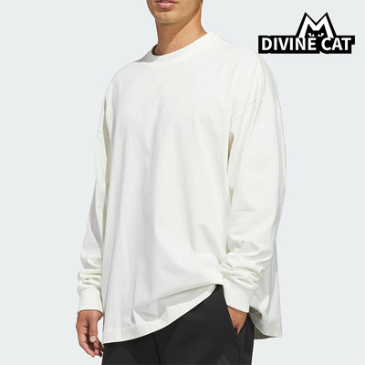 Adidas/阿迪达斯正品2025冬季款男女耐穿圆领套头长袖上衣KB7555