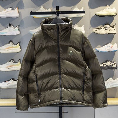 李宁正品反伍BADFIVE男子户外休闲运动训练连帽羽绒服AYMV501-2