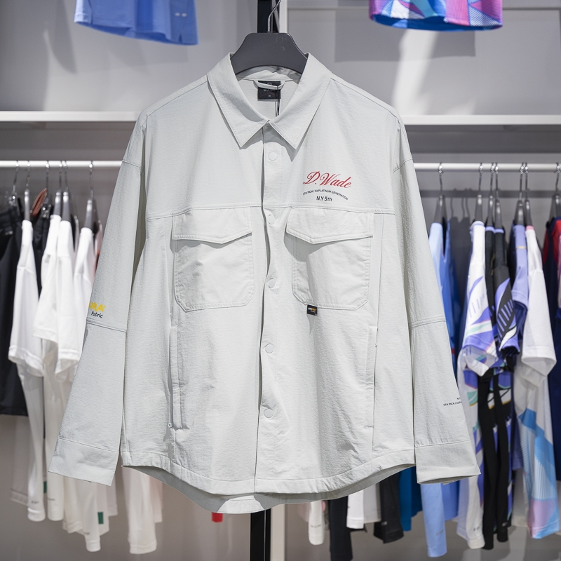 李宁正品韦德系列男子新款简约翻领舒适宽松休闲外套AFDT511-3