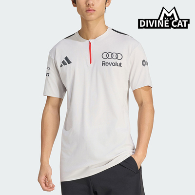 Adidas/阿迪达斯正品空新款男灰白黑色经典休闲清爽短袖T恤KE7324