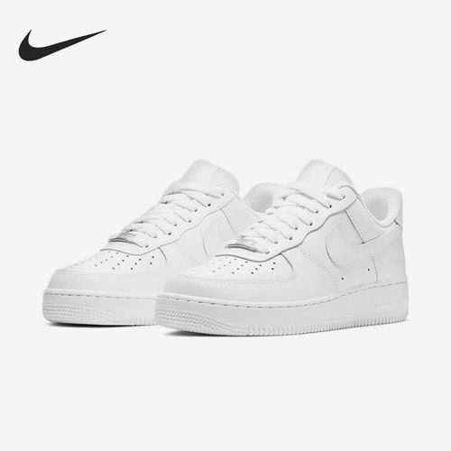 Nike耐克正品Air Force 1 Triple大童经典耐磨透气板鞋AD8959-100